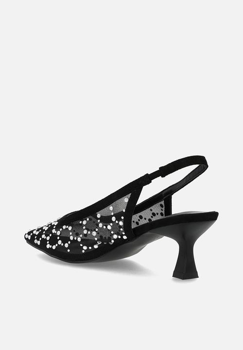 MILLA - Laina mesh stiletto - black