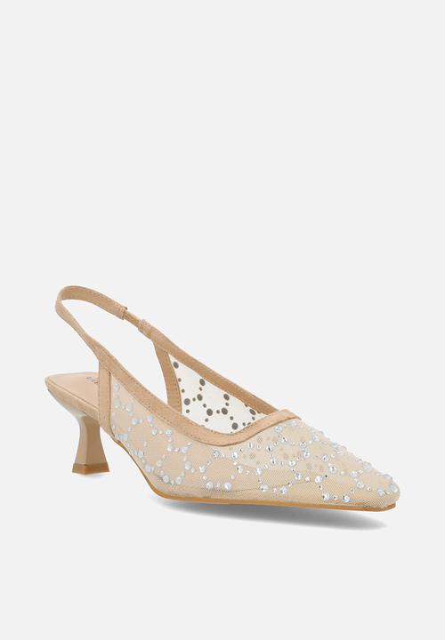 MILLA - Laina mesh stiletto - natural
