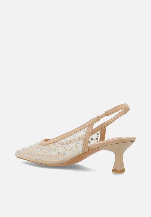 MILLA - Laina mesh stiletto - natural