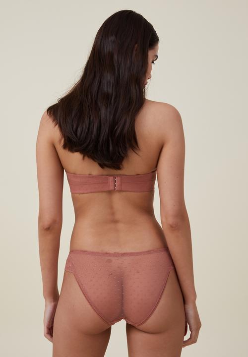 Cotton On - Aurora lace bikini - rose dust