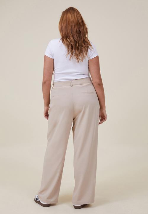 Cotton On - Plus jamie suiting pant - stone