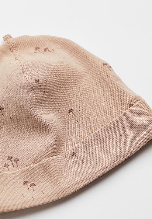 H&M - 3-Piece cotton set - beige/mushrooms 
