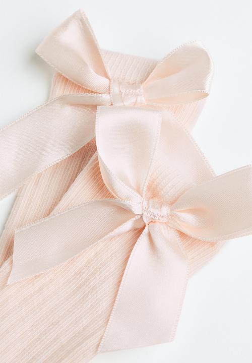 H&M - Knee socks - light pink 