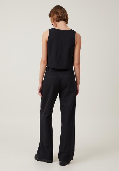 Cotton On - Jude suiting pant - black