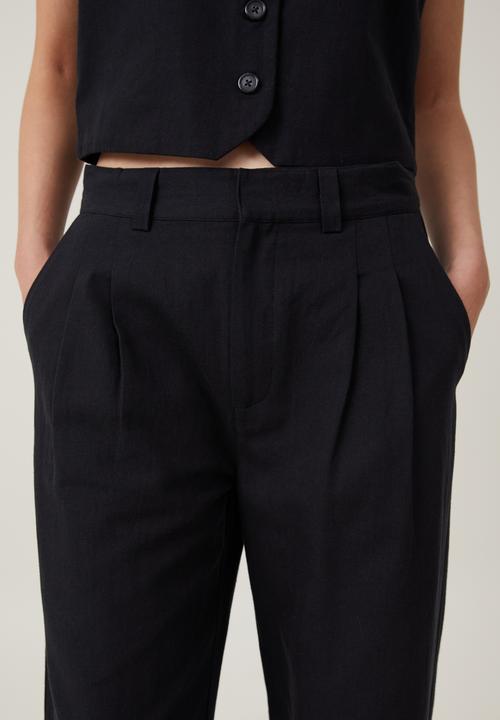 Cotton On - Jude suiting pant - black