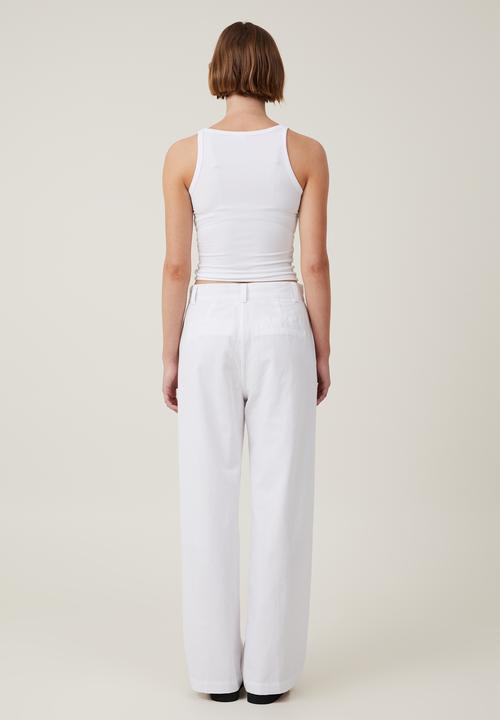 Cotton On - Jude suiting pant - white