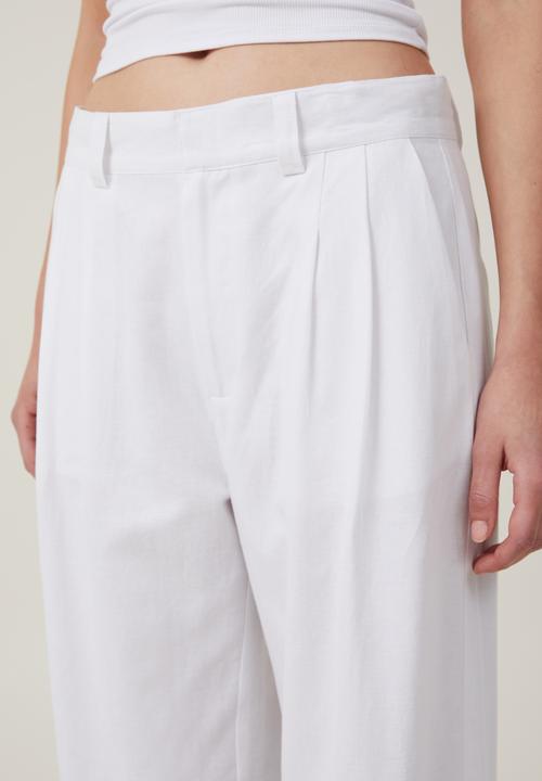 Cotton On - Jude suiting pant - white