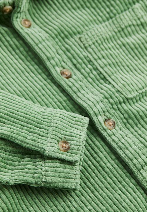 H&M - Corduroy shirt - green