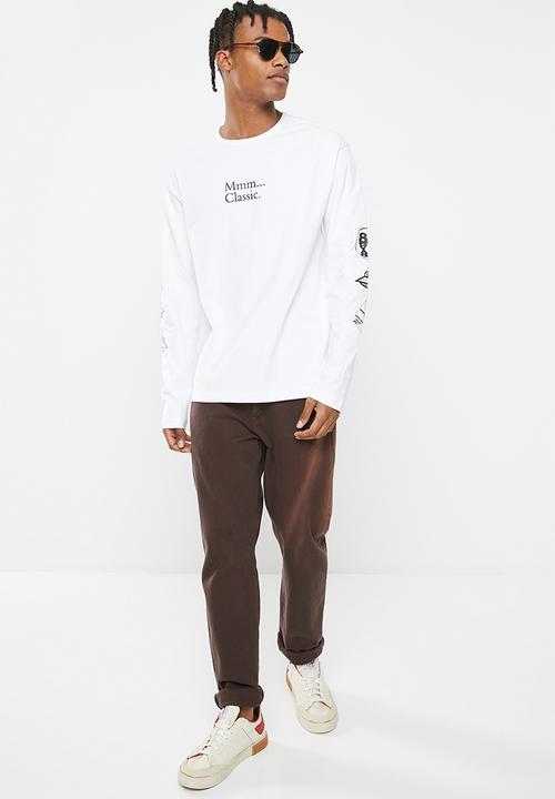 Reebok - Cl skate long sleeve tee - white