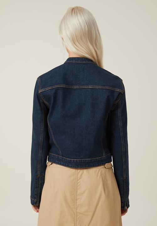 Cotton On - Denim moto jacket - mistic blue