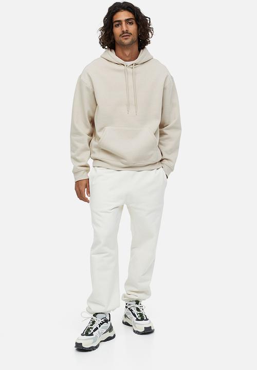 H&M - Relaxed fit hoodie - light beige