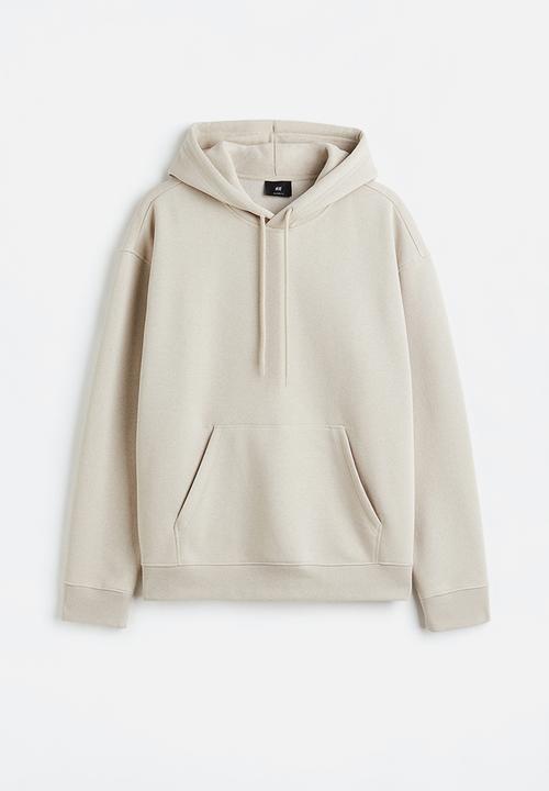 H&M - Relaxed fit hoodie - light beige