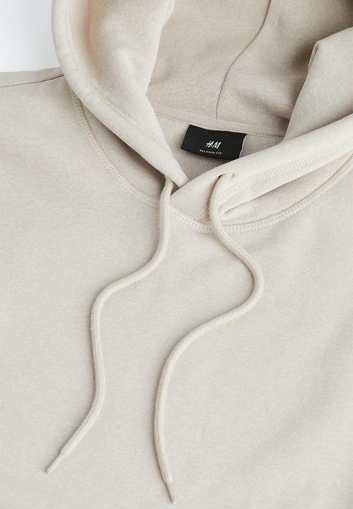 H&M - Relaxed fit hoodie - light beige