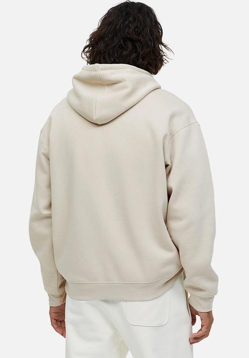 H&M - Relaxed fit hoodie - light beige