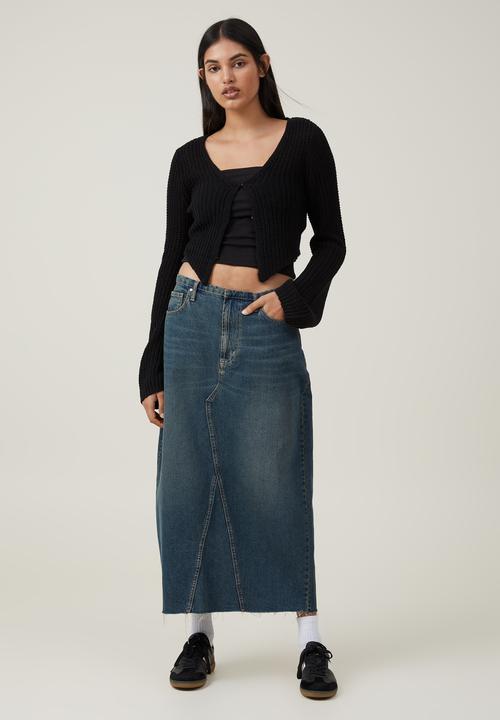 Cotton On - Summer knit peekaboo cardigan - black