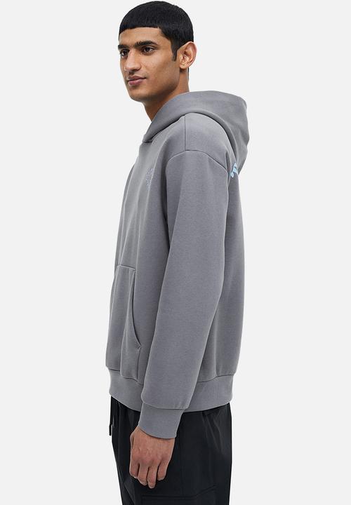 H&M - Relaxed fit printed hoodie - grey / torino tour 