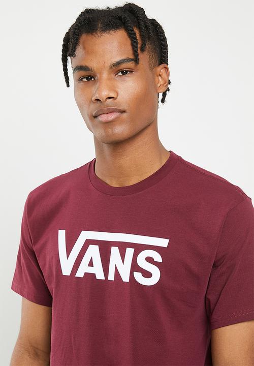 Vans - Mn vans classic - burgundy & white