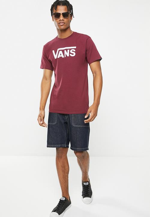 Vans - Mn vans classic - burgundy & white