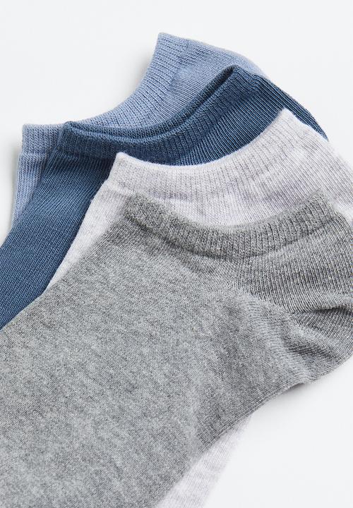 H&M - 7-pack trainer socks - grey marl/blue 