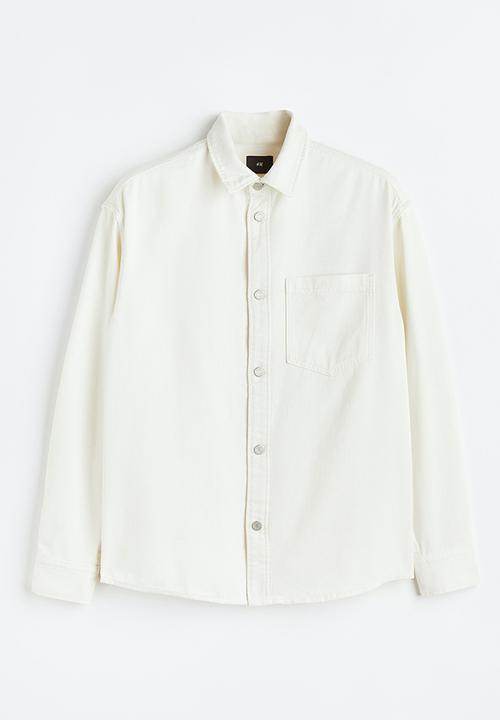 H&M - Denim overshirt - cream