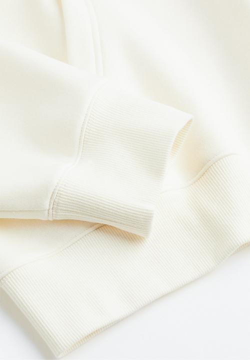 H&M - Oversized fit hoodie - cream/sport 