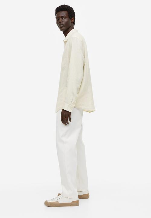 H&M - Regular fit linen shirt - light beige