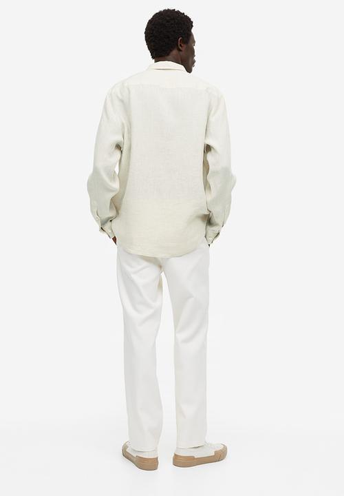 H&M - Regular fit linen shirt - light beige