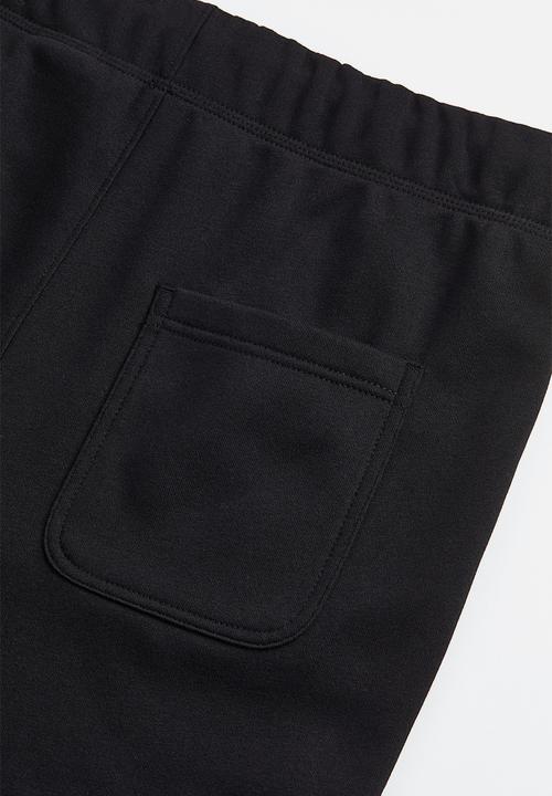 H&M - Regular fit cotton sweatpants - black