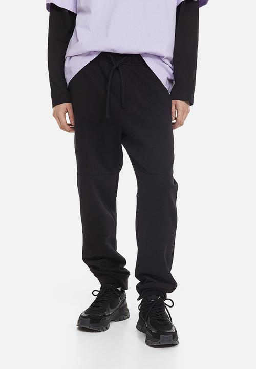H&M - Regular fit cotton sweatpants - black