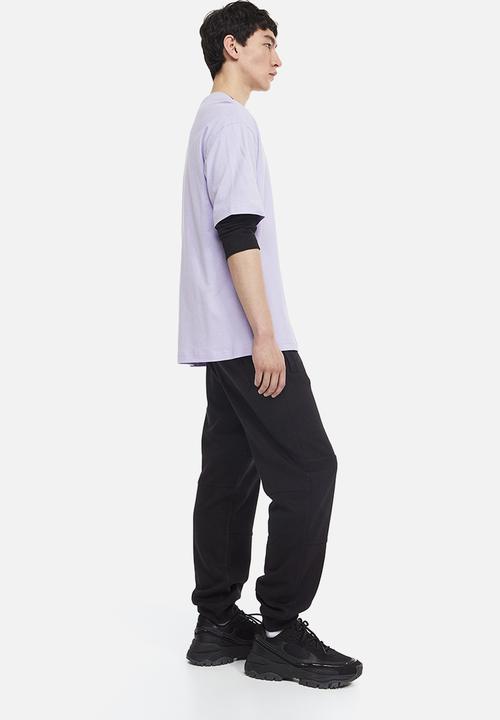 H&M - Regular fit cotton sweatpants - black