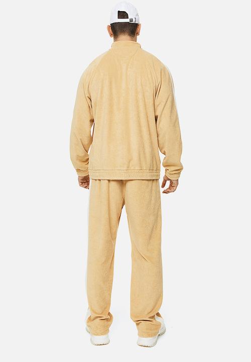 H&M - Relaxed fit terry track jacket - beige