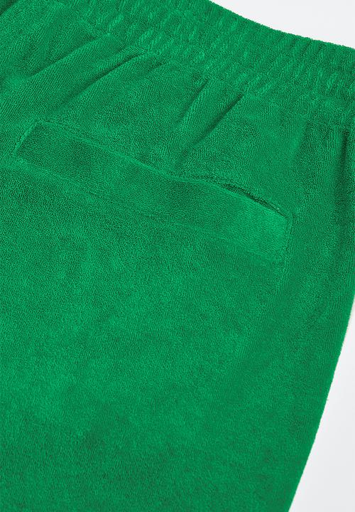 H&M - Relaxed fit terry track pants - bright green 