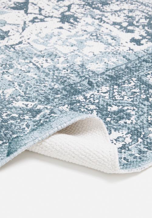 Sixth Floor - Sophia printed rug - tradewind blue