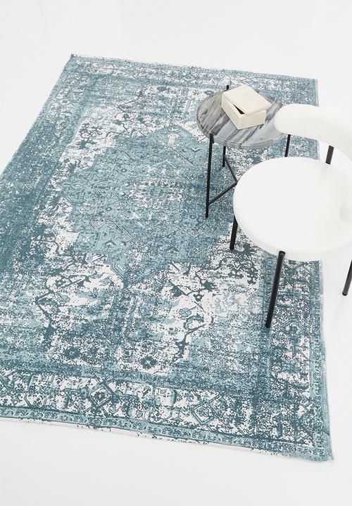 Sixth Floor - Sophia printed rug - tradewind blue