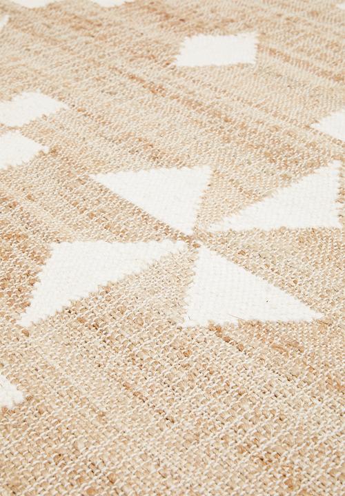 Sixth Floor - Freya jute rug - natural/white
