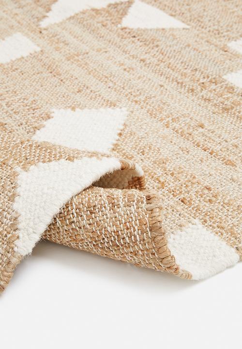 Sixth Floor - Freya jute rug - natural/white