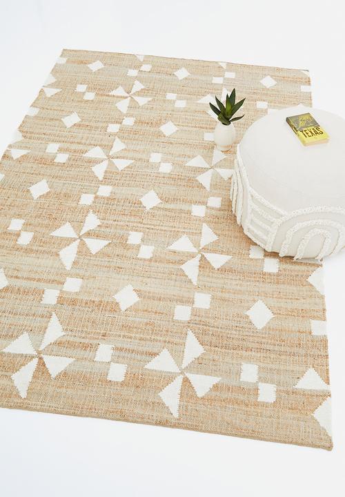 Sixth Floor - Freya jute rug - natural/white