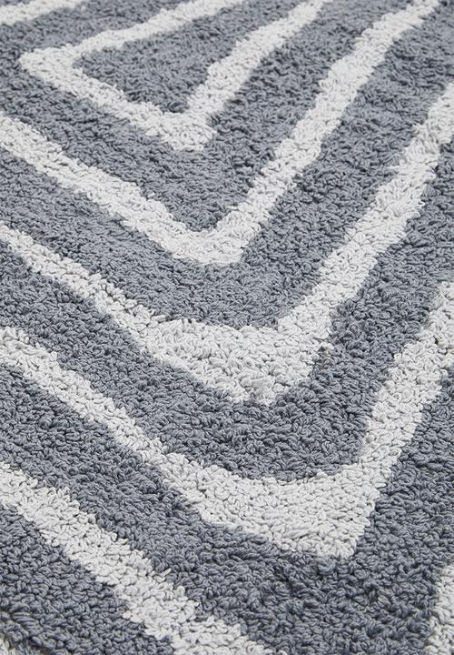 Sixth Floor - Square tufted rug - blue