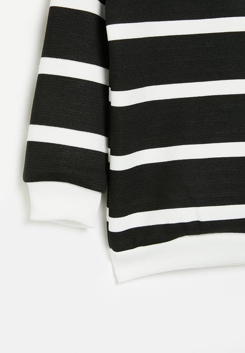 Pop Candy - Sweat top - black & white 