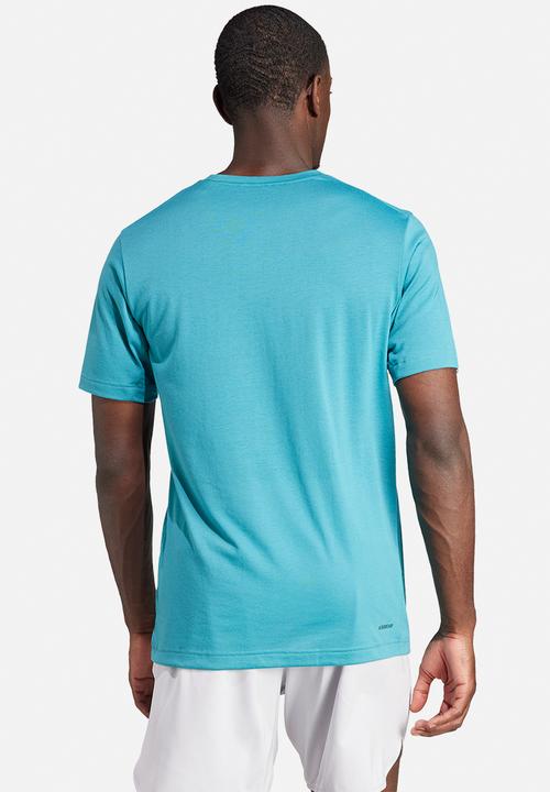 adidas Performance -  Essentials seasonal training graphic tee- blue