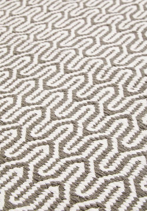 Sixth Floor - Kei woven runner - charcoal