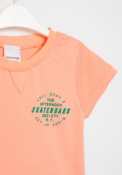 Pop Candy - Printed tee - orange