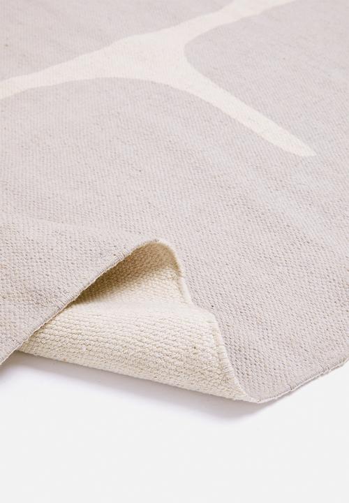 Sixth Floor - Retro boulder printed rug - grey