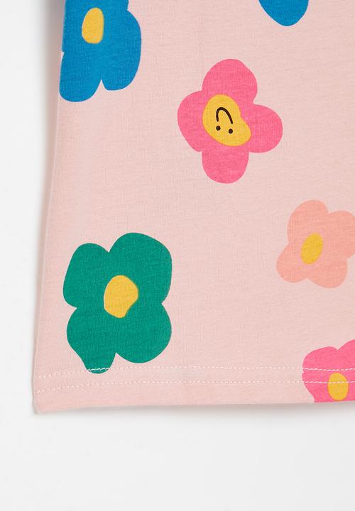 Pop Candy - Tee with puff sleeve - pink