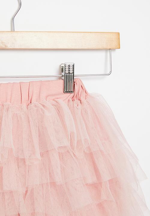 Pop Candy - Girls tiered mesh skirt - pink