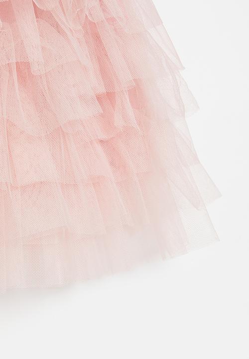 Pop Candy - Girls tiered mesh skirt - pink