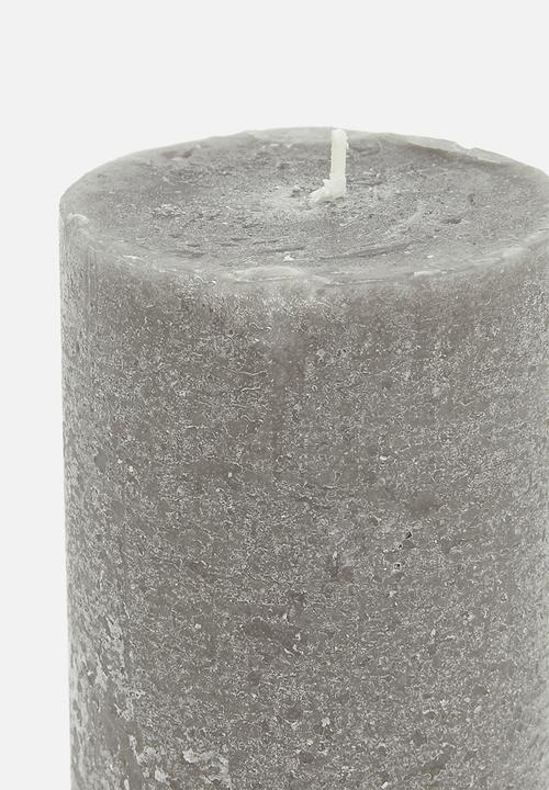 H&S - Pillar candle – black