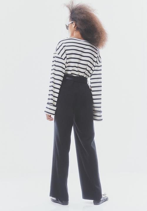 H&M - Tailored trousers - black
