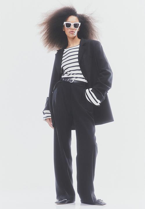 H&M - Tailored trousers - black