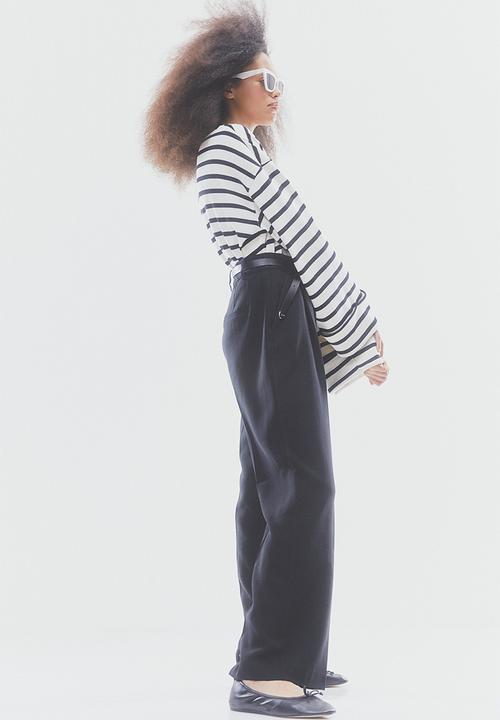 H&M - Tailored trousers - black